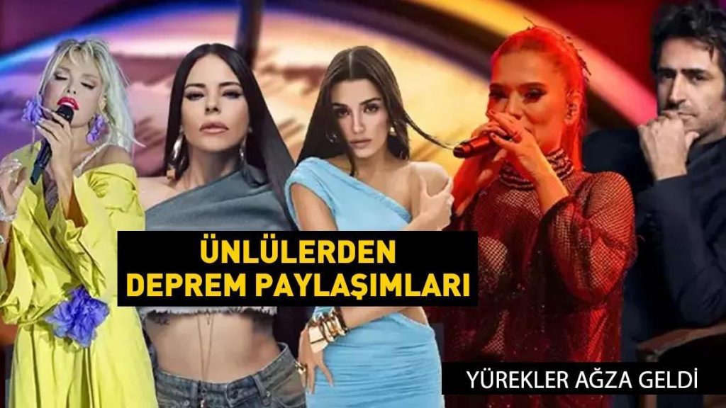 Balıkesir depremi sonrası ünlülerden gelen geçmiş olsun mesajları neler?